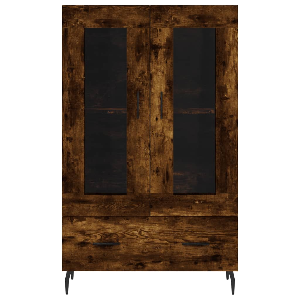 Visoka komoda boja hrasta 69,5 x 31 x 115 cm konstruirano drvo