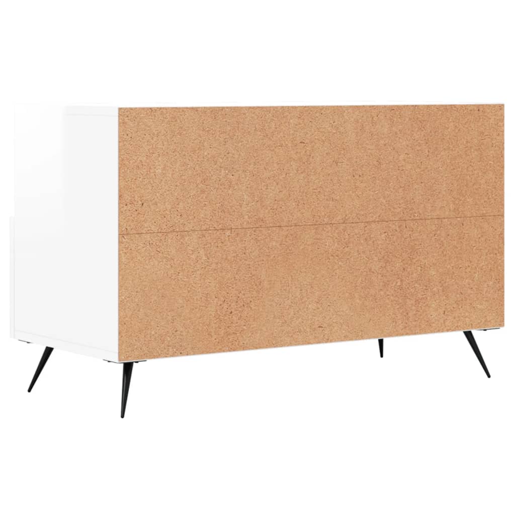 TV ormarić sjajni bijeli 80 x 36 x 50 cm od konstruiranog drva