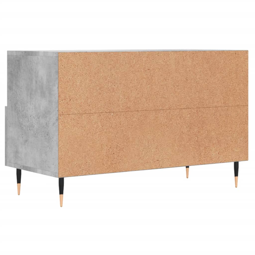 TV ormarić boja betona 80 x 36 x 50 cm konstruirano drvo