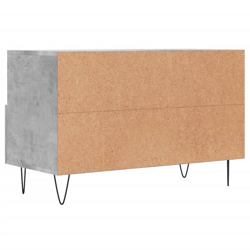 TV ormarić boja betona 80 x 36 x 50 cm konstruirano drvo