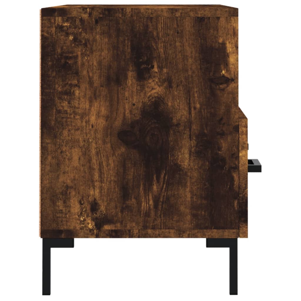 TV ormarić dimljeni hrast 80 x 36 x 50 cm konstruirano drvo