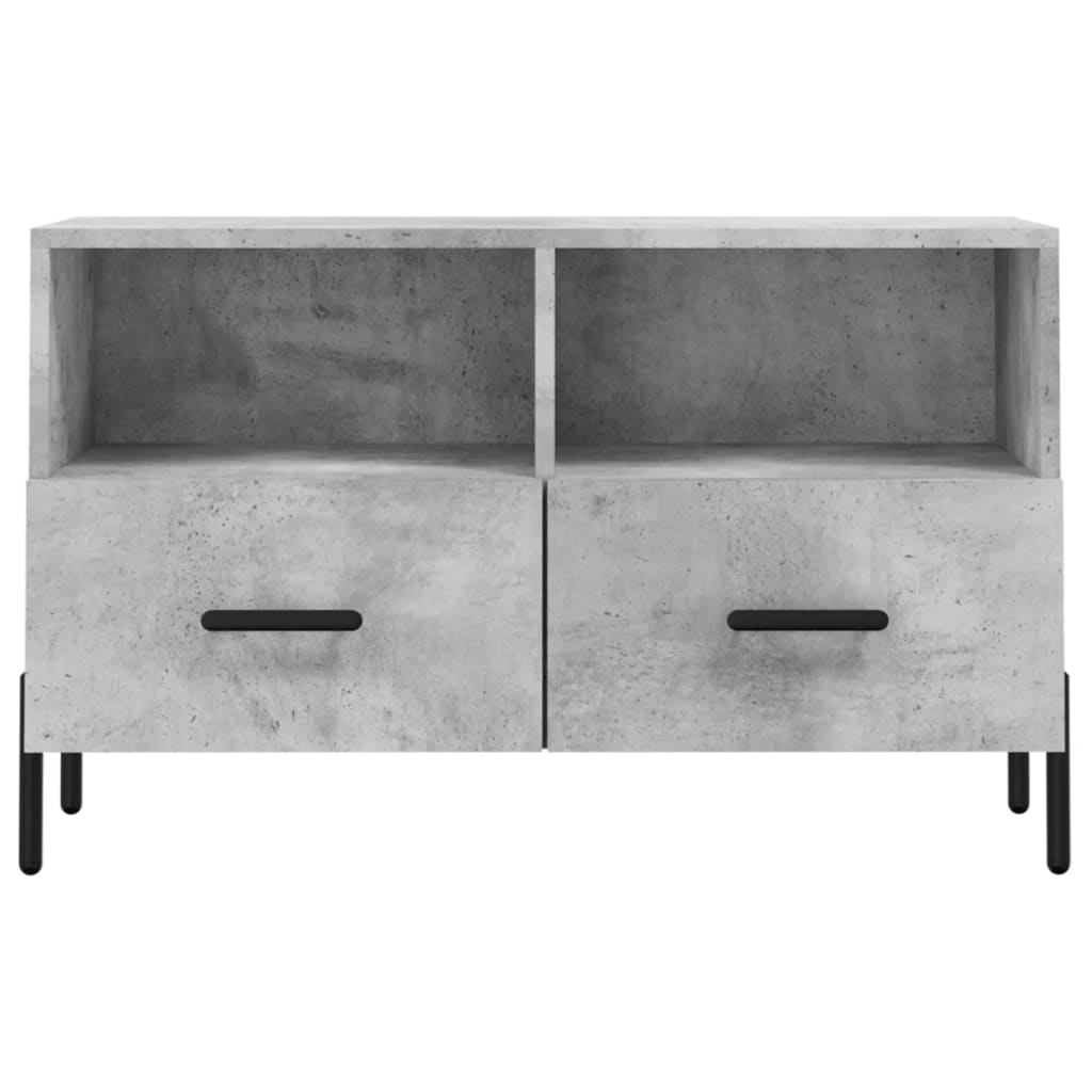 TV ormarić boja betona 80 x 36 x 50 cm konstruirano drvo
