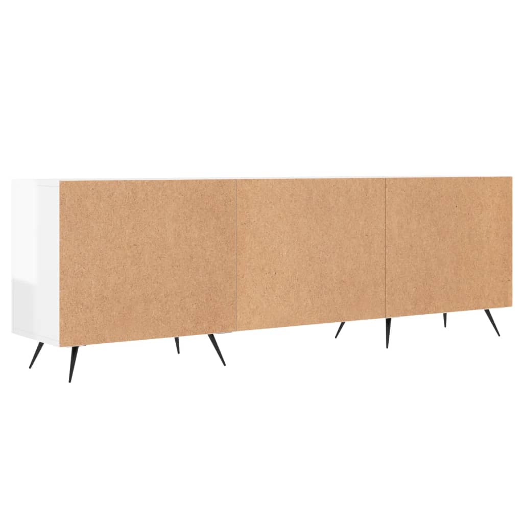 TV ormarić sjajni bijeli 150 x 30 x 50 cm od konstruiranog drva