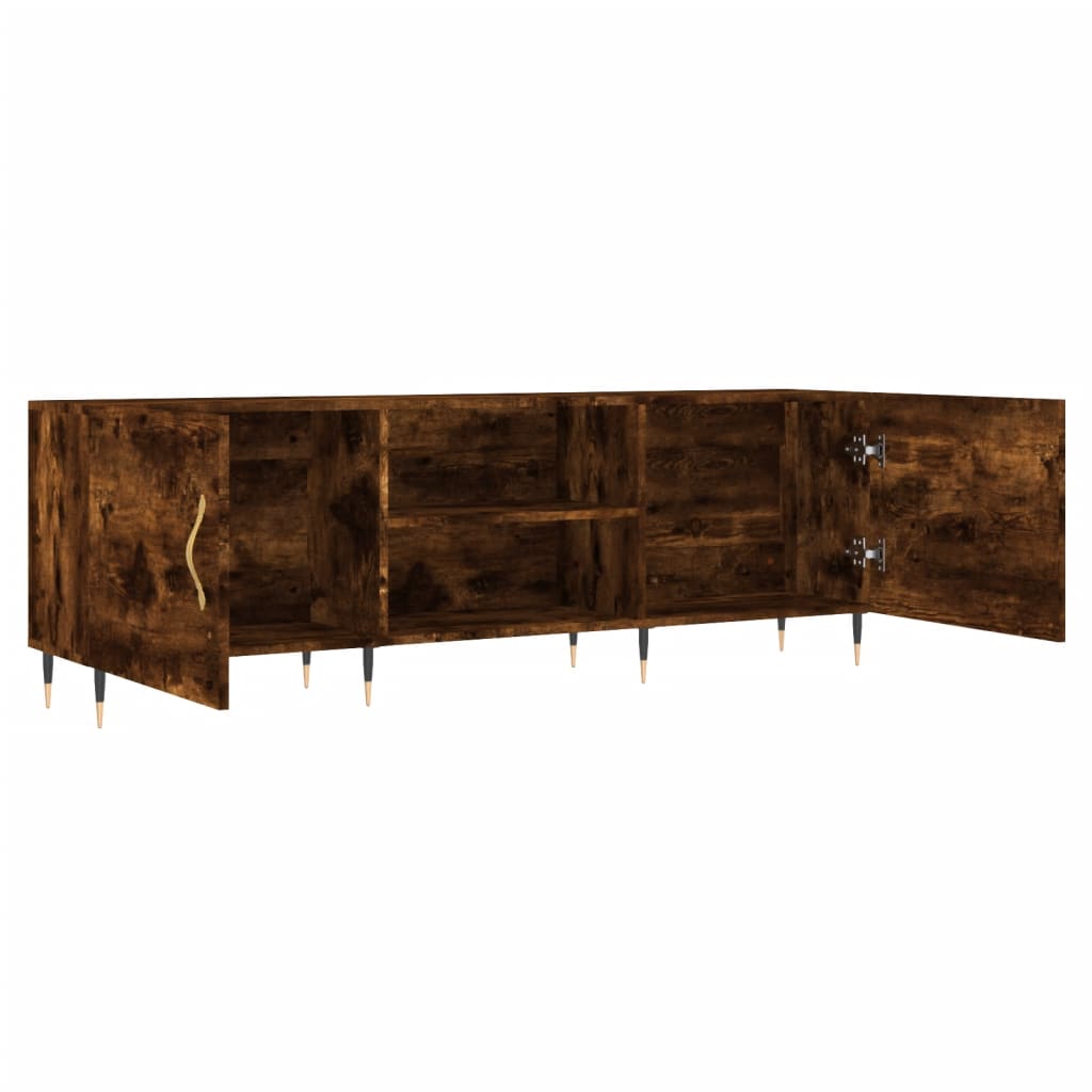 TV ormarić boja dimljenog hrasta 150x30x50 cm konstruirano drvo