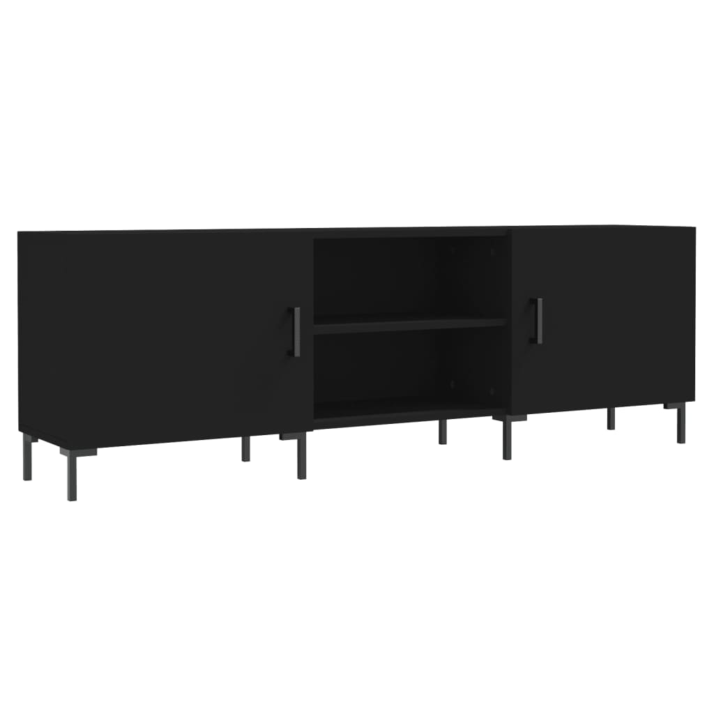 TV ormarić crni 150 x 30 x 50 cm od konstruiranog drva