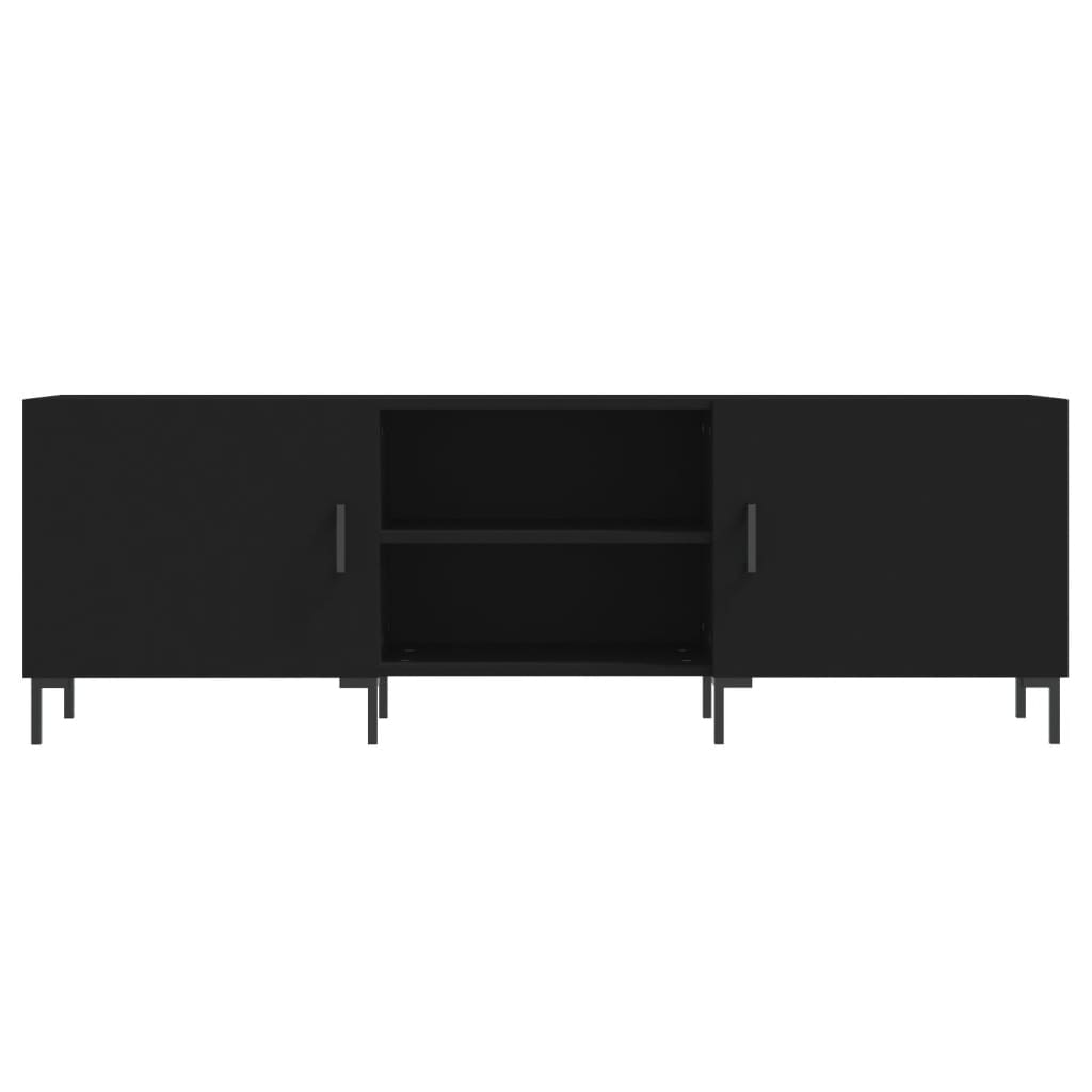 TV ormarić crni 150 x 30 x 50 cm od konstruiranog drva