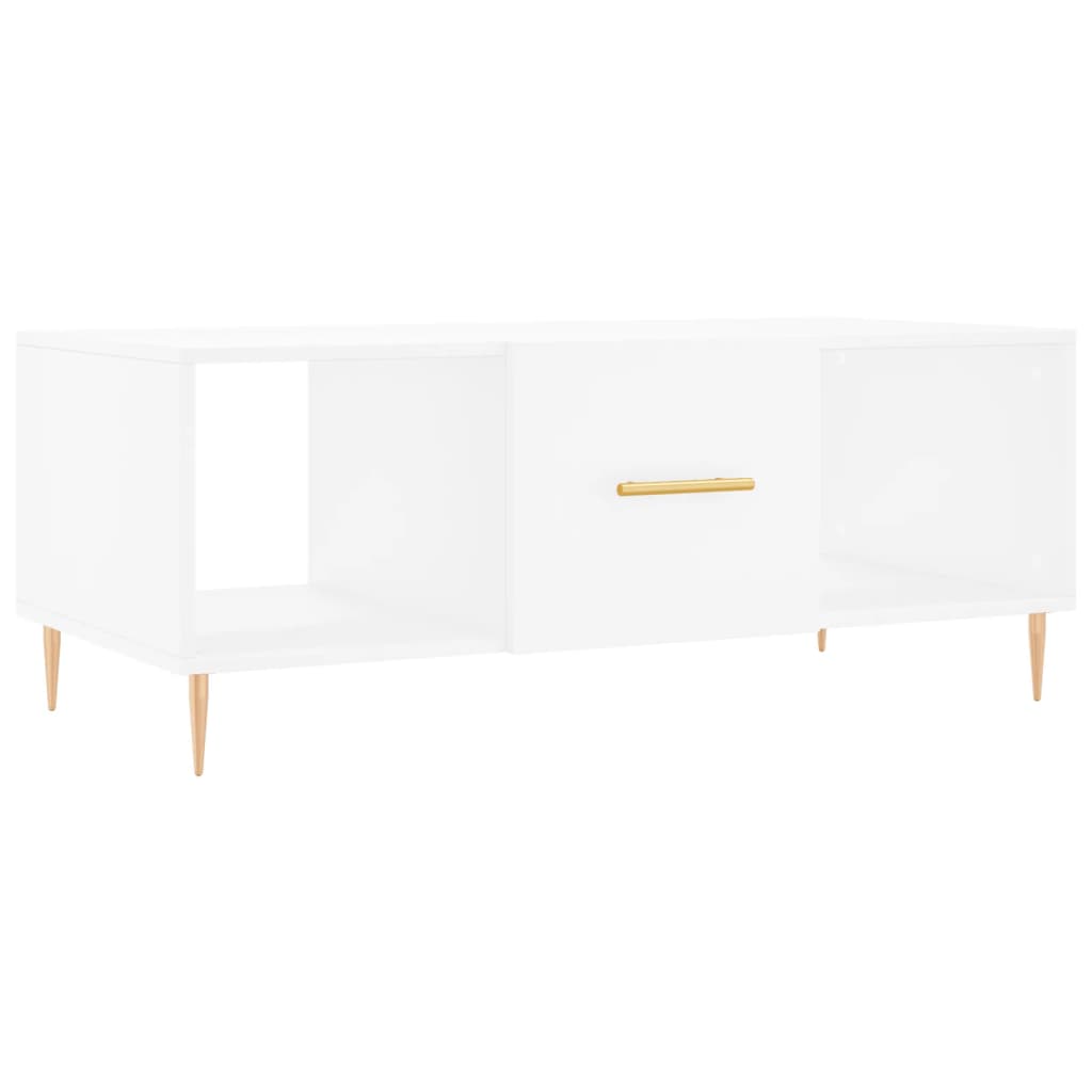 Stolić za kavu bijeli 102 x 50 x 40 cm od konstruiranog drva