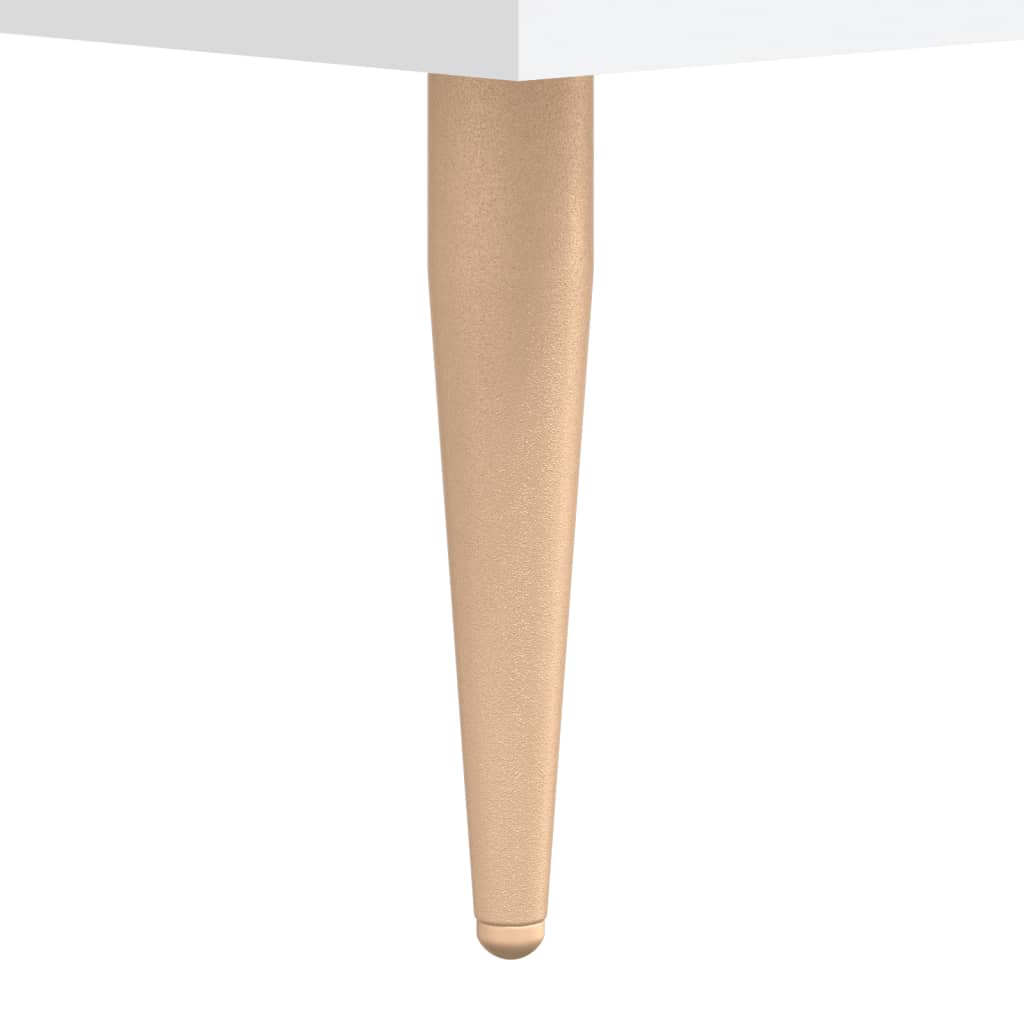 Stolić za kavu bijeli 102 x 50 x 40 cm od konstruiranog drva