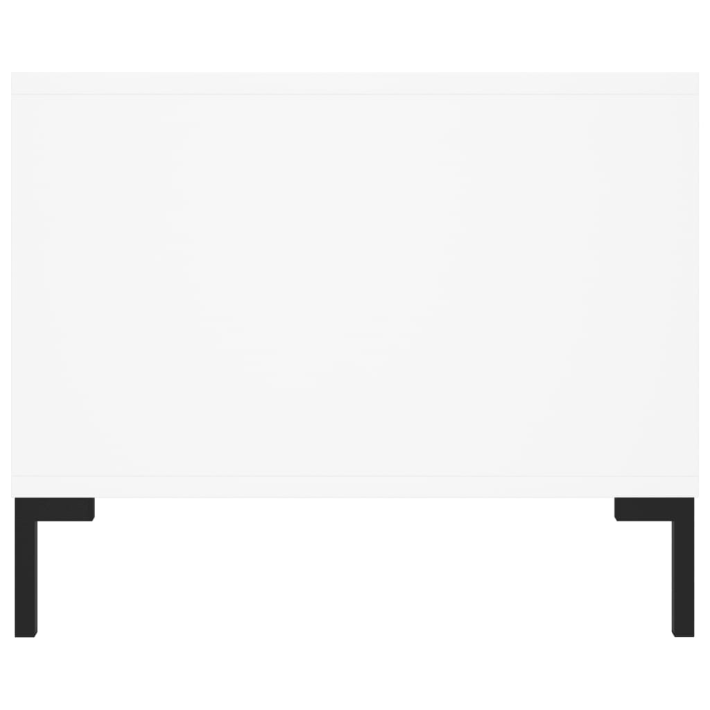 Stolić za kavu bijeli 102 x 50 x 40 cm od konstruiranog drva