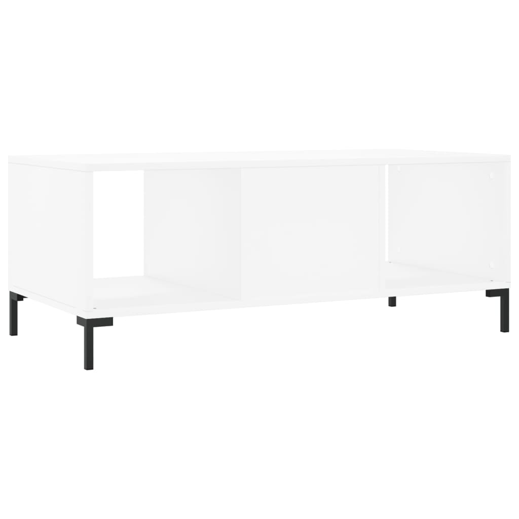 Stolić za kavu bijeli 102 x 50 x 40 cm od konstruiranog drva