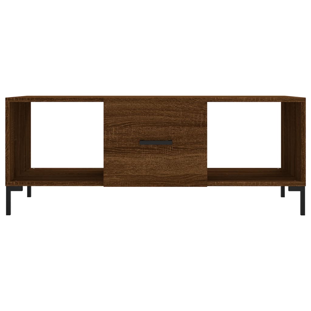 Stolić za kavu boja hrasta 102 x 50 x 40 cm konstruirano drvo