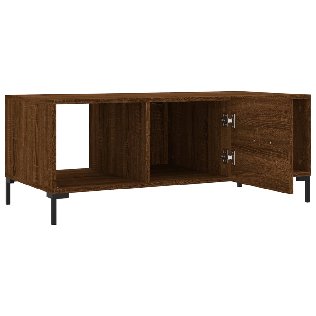 Stolić za kavu boja hrasta 102 x 50 x 40 cm konstruirano drvo
