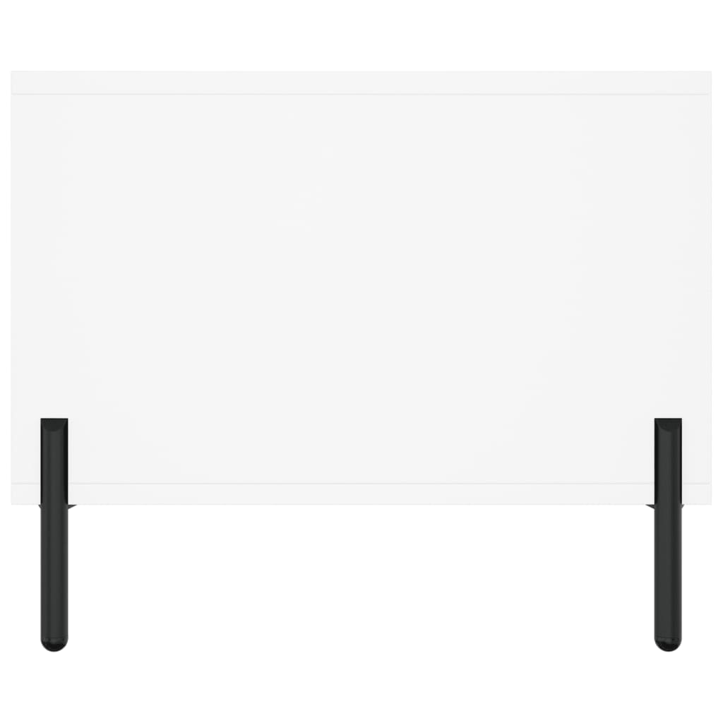 Stolić za kavu bijeli 102 x 50 x 40 cm od konstruiranog drva