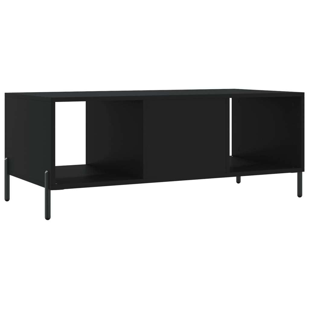 Stolić za kavu crni 102 x 50 x 40 cm od konstruiranog drva