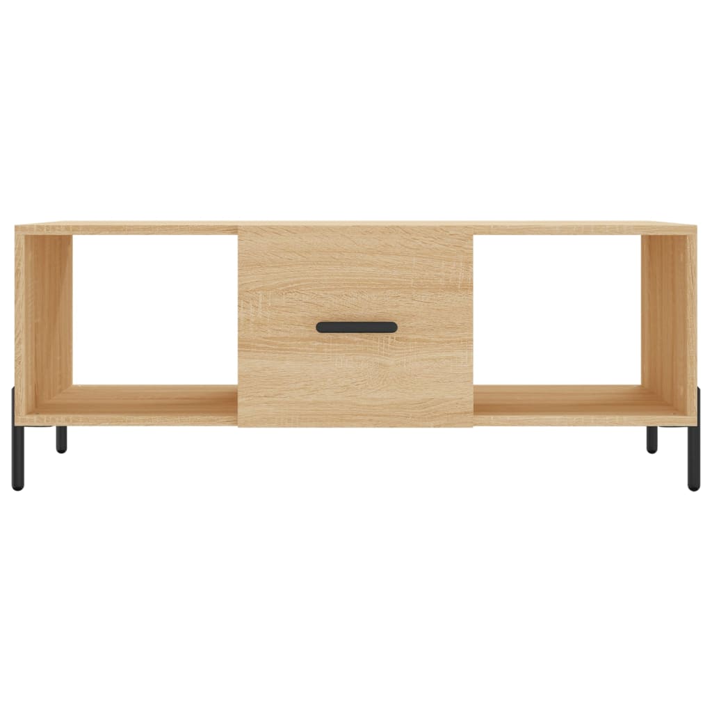 Stolić za kavu boja hrasta 102 x 50 x 40 cm konstruirano drvo