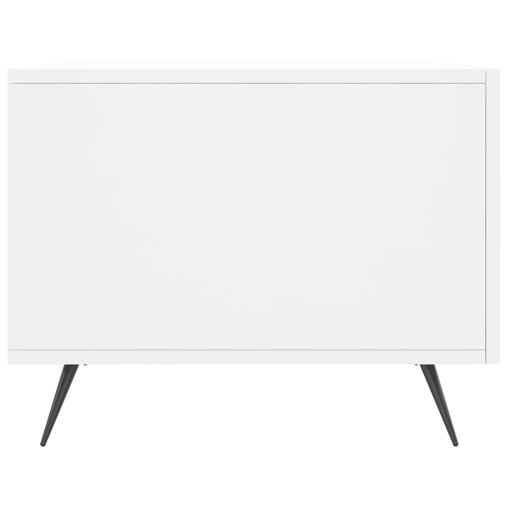 Stolić za kavu bijeli 50 x 50 x 40 cm od konstruiranog drva
