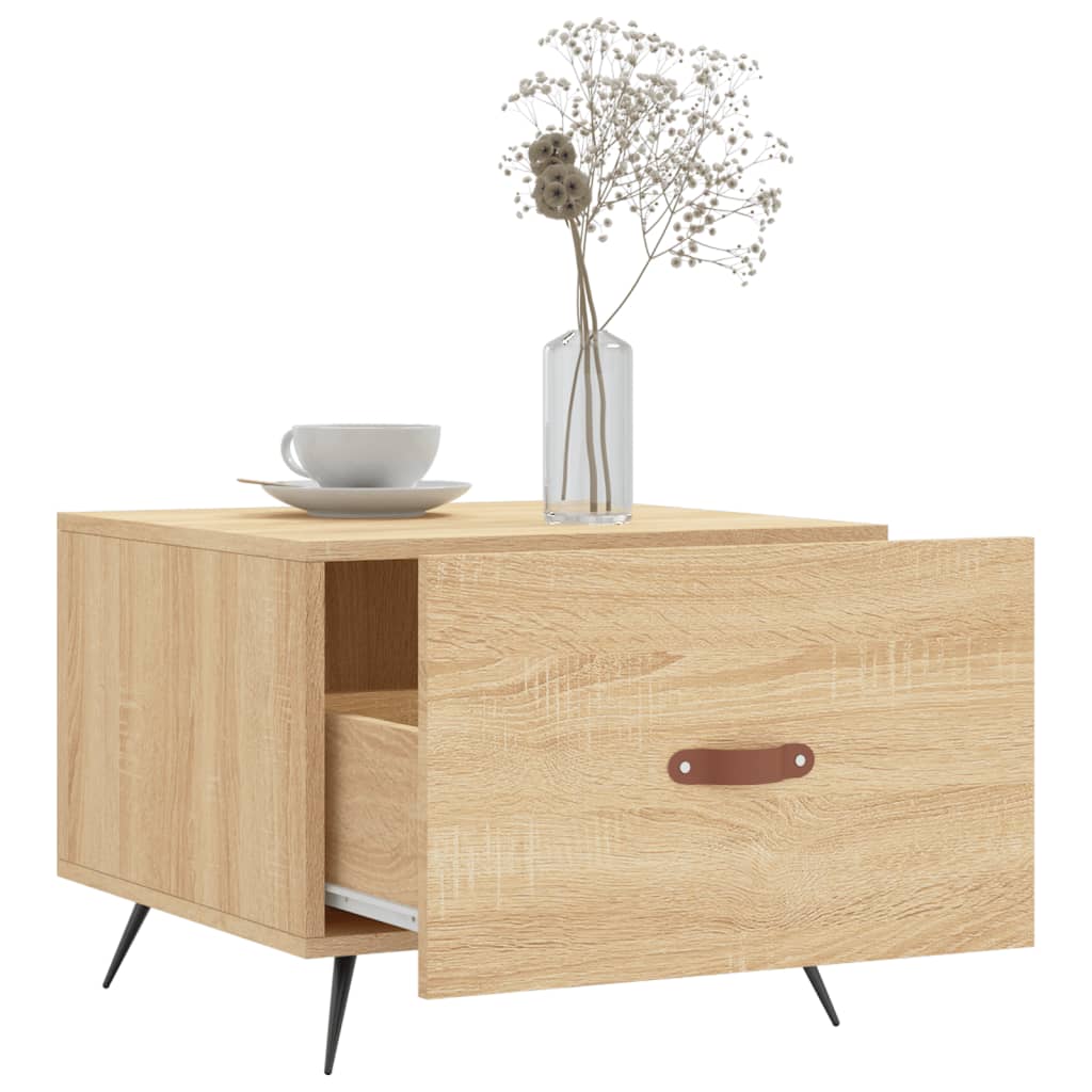 Stolić za kavu boja hrasta 50 x 50 x 40 cm konstruirano drvo