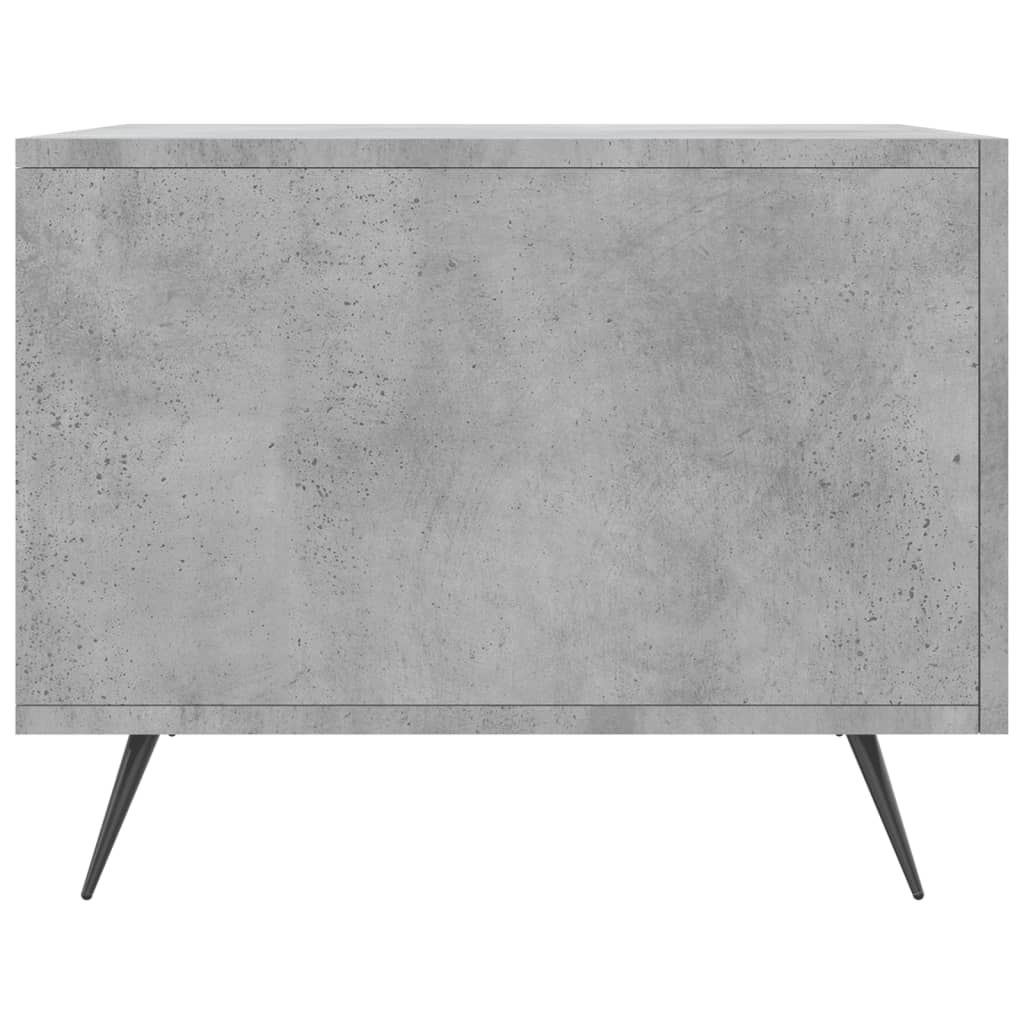 Stolić za kavu siva boja betona 50x50x40 cm konstruirano drvo