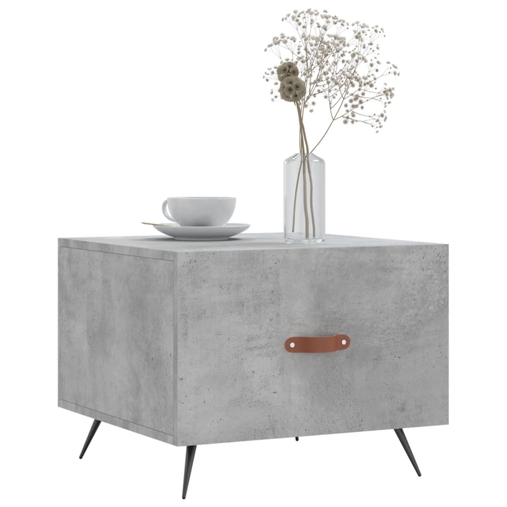 Stolići za kavu 2 kom Siva betona 50x50x40 cm konstruirano drvo