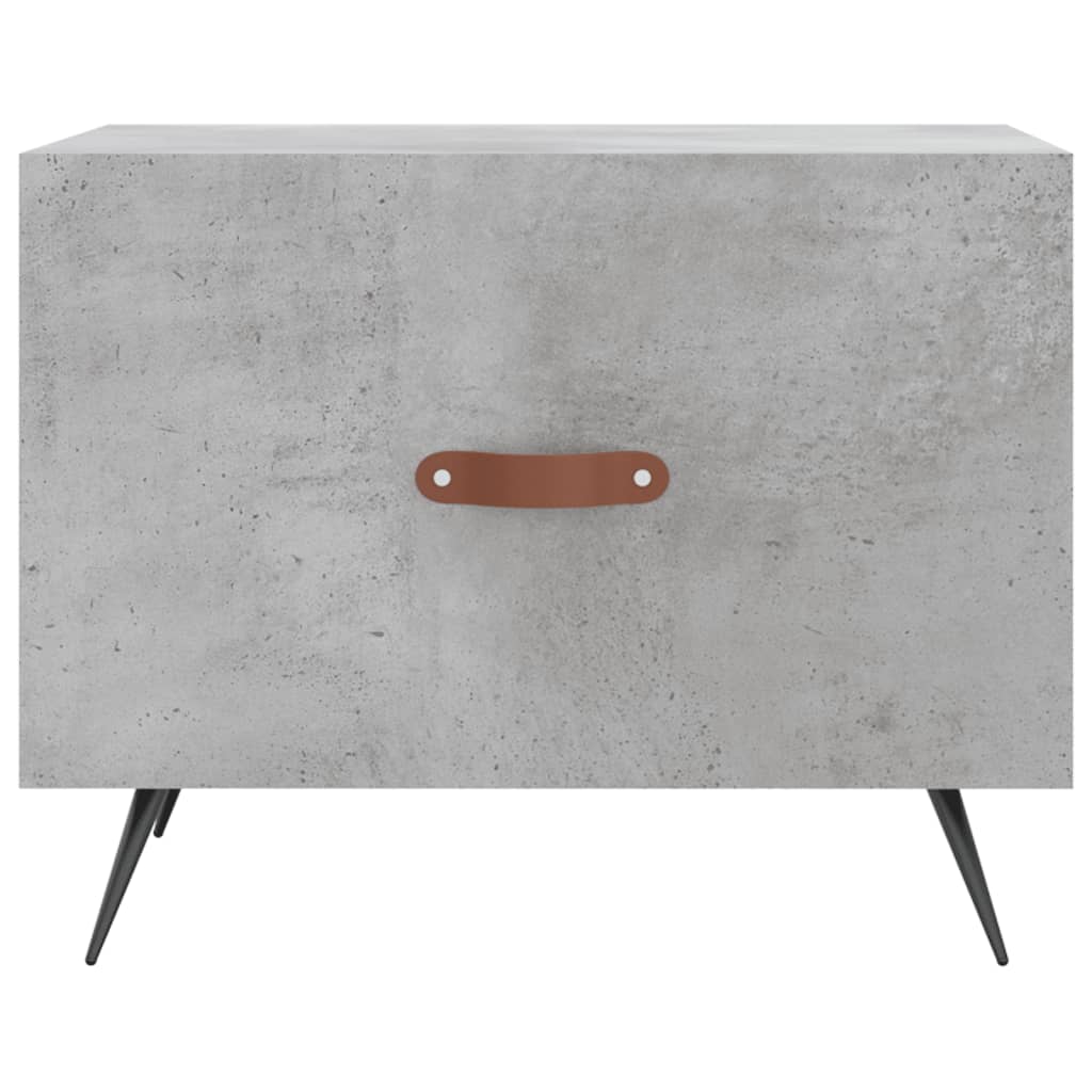 Stolići za kavu 2 kom Siva betona 50x50x40 cm konstruirano drvo