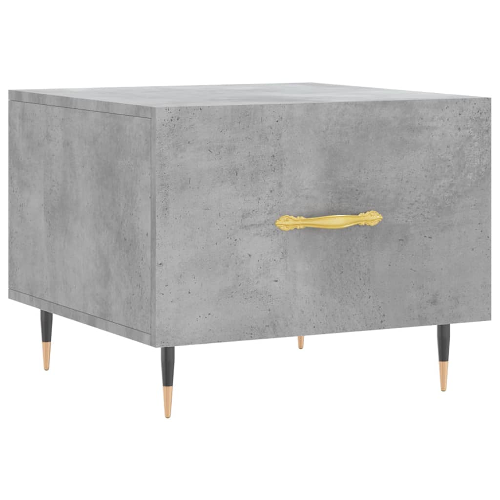 Stolići za kavu 2 kom Siva betona 50x50x40 cm konstruirano drvo