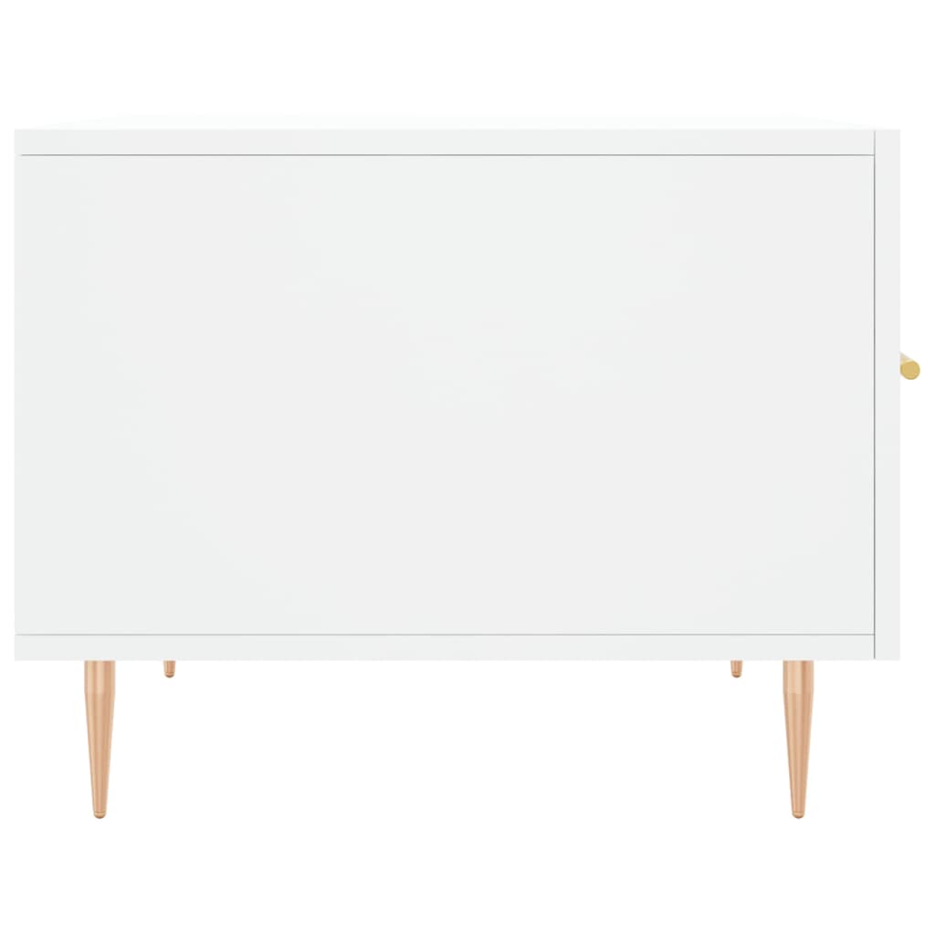Stolić za kavu bijeli 50 x 50 x 40 cm od konstruiranog drva
