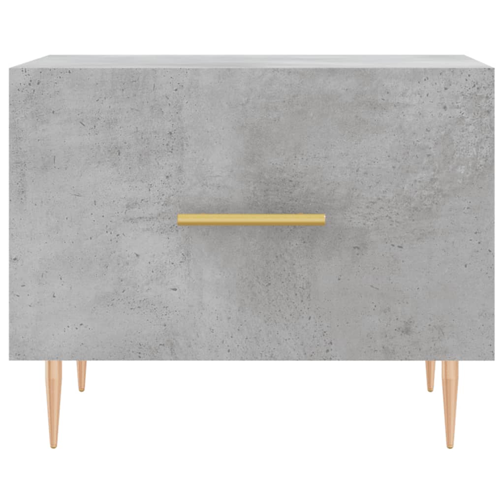 Stolići za kavu 2 kom Siva betona 50x50x40 cm konstruirano drvo