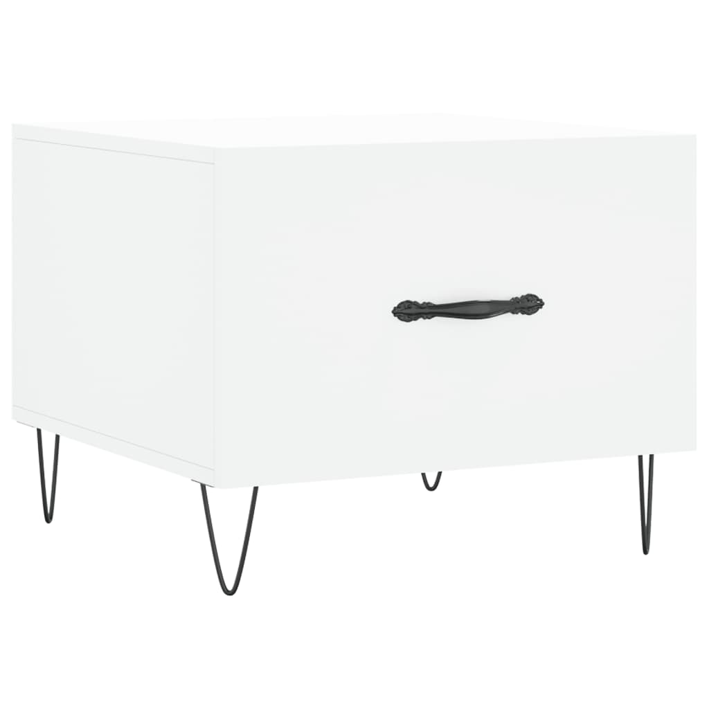 Stolići za kavu 2 kom bijeli 50x50x40 cm od konstruiranog drva