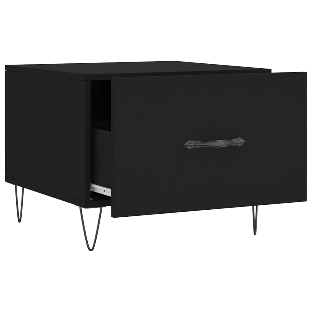 Stolići za kavu 2 kom crni 50x50x40 cm od konstruiranog drva