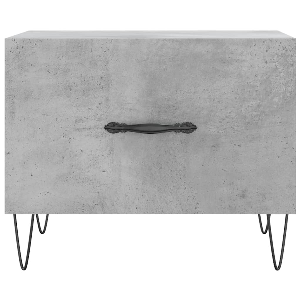 Stolići za kavu 2 kom Siva betona 50x50x40 cm konstruirano drvo