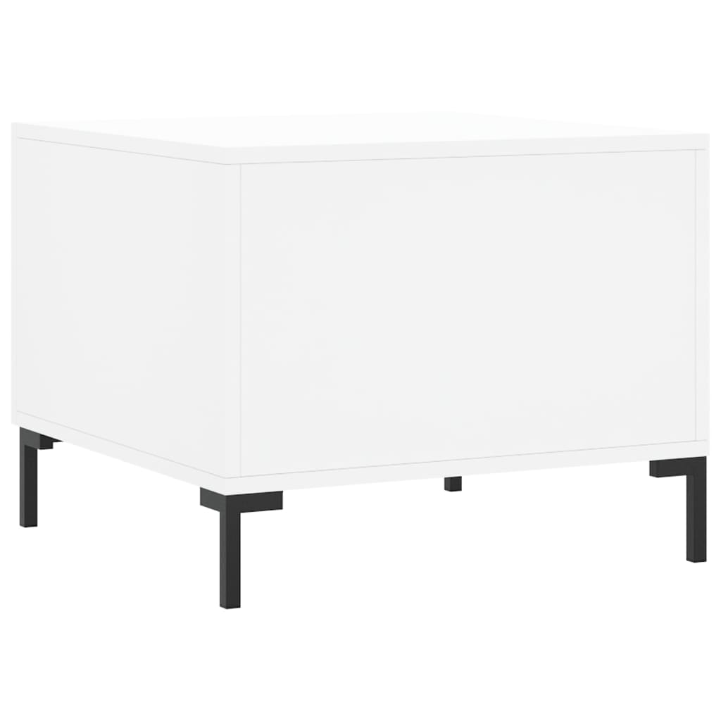 Stolić za kavu bijeli 50 x 50 x 40 cm od konstruiranog drva