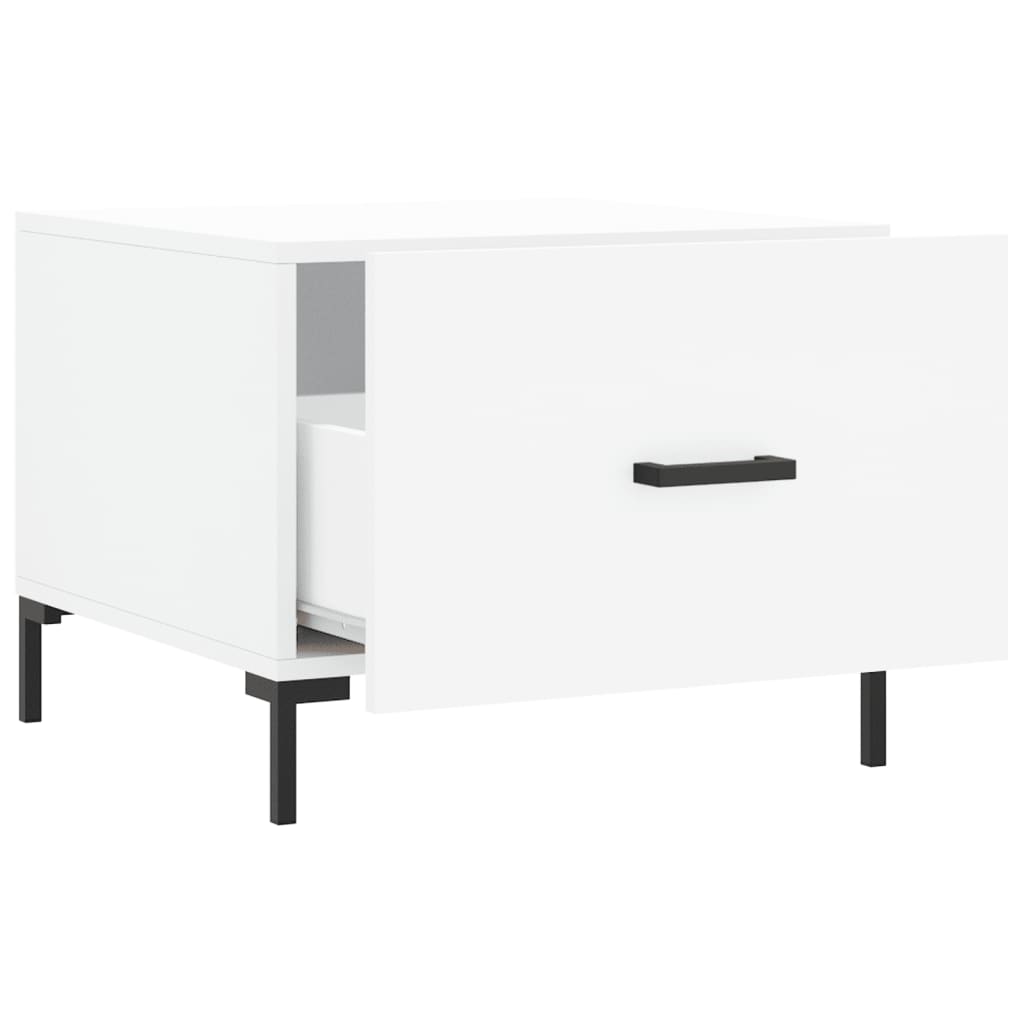 Stolići za kavu 2 kom bijeli 50x50x40 cm od konstruiranog drva
