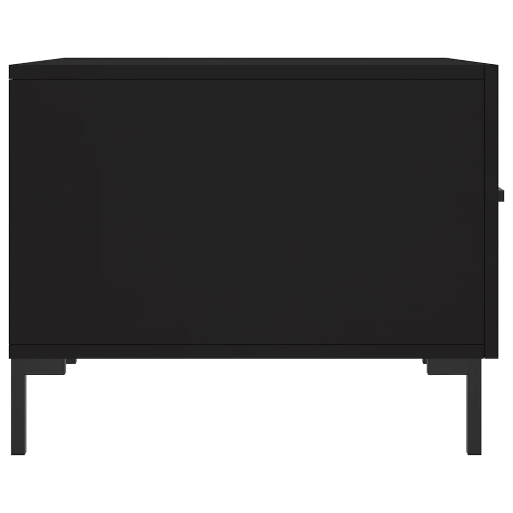 Stolić za kavu crni 50 x 50 x 40 cm od konstruiranog drva