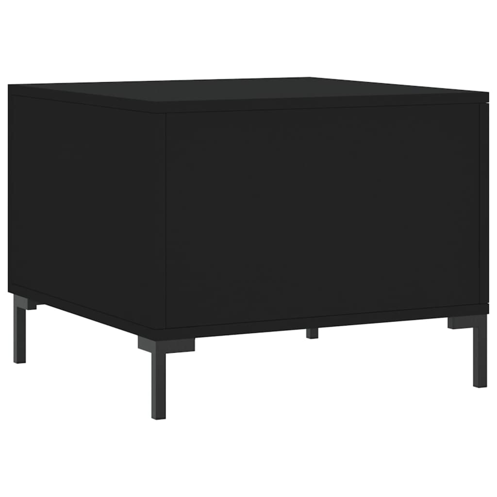 Stolić za kavu crni 50 x 50 x 40 cm od konstruiranog drva