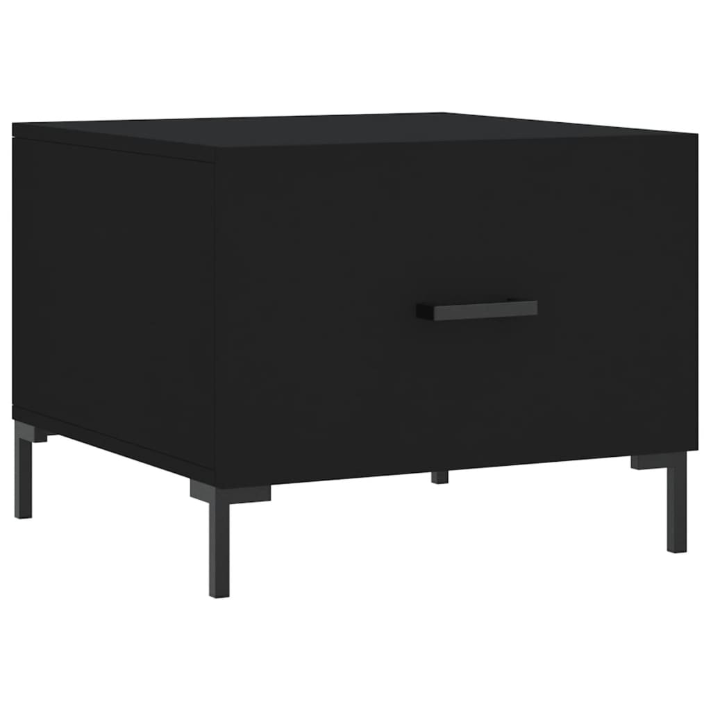 Stolići za kavu 2 kom crni 50x50x40 cm od konstruiranog drva