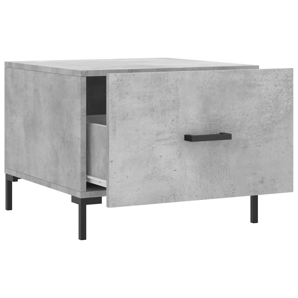 Stolići za kavu 2 kom Siva betona 50x50x40 cm konstruirano drvo