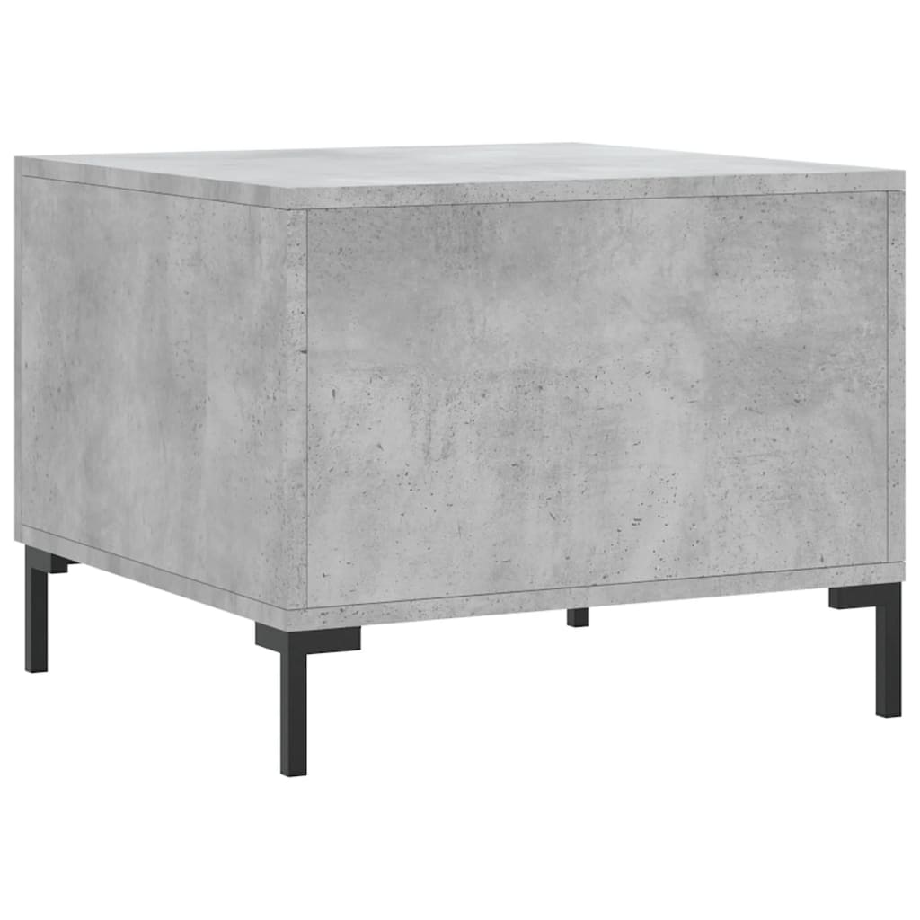 Stolići za kavu 2 kom Siva betona 50x50x40 cm konstruirano drvo