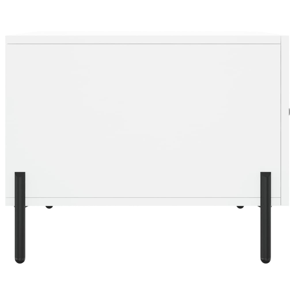 Stolić za kavu bijeli 50 x 50 x 40 cm od konstruiranog drva