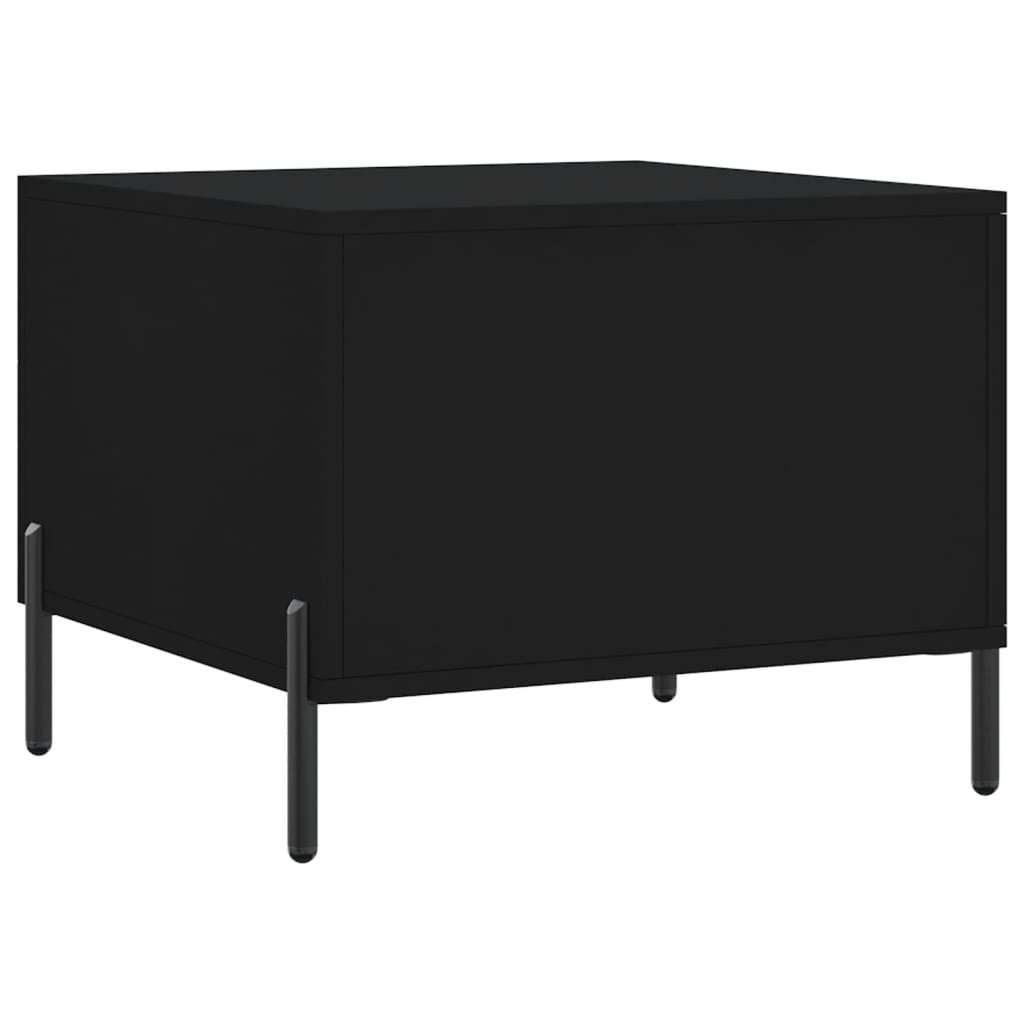 Stolić za kavu crni 50 x 50 x 40 cm od konstruiranog drva