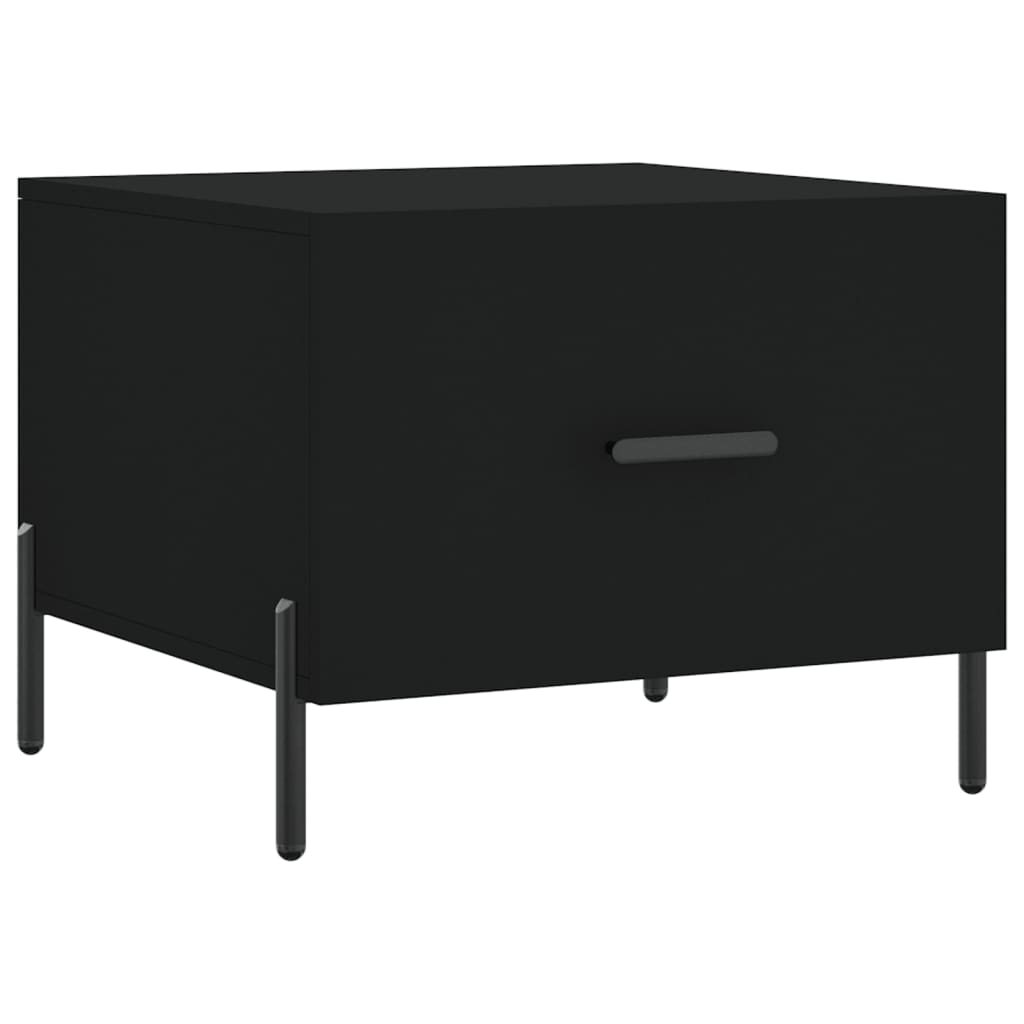 Stolići za kavu 2 kom crni 50x50x40 cm od konstruiranog drva