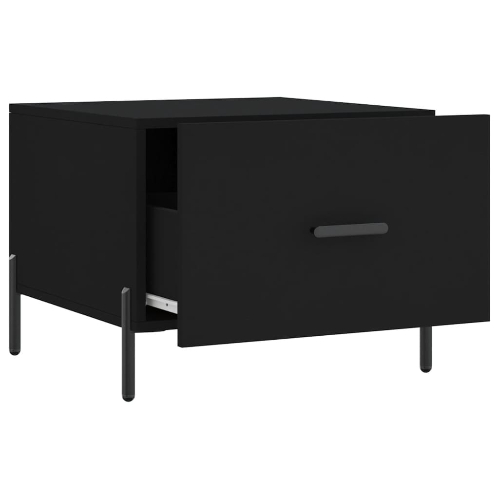 Stolići za kavu 2 kom crni 50x50x40 cm od konstruiranog drva