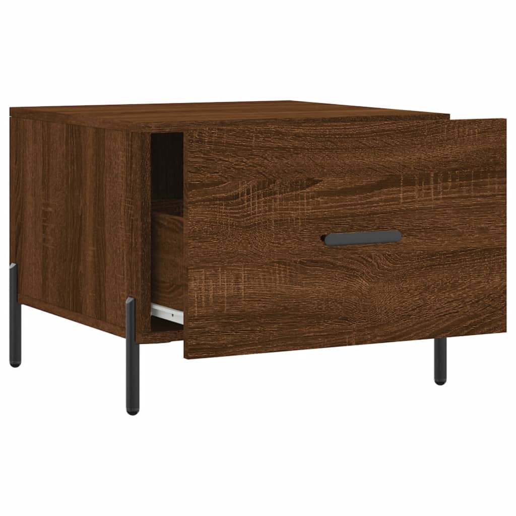 Stolići za kavu 2 kom boja hrasta 50x50x40 cm konstruirano drvo