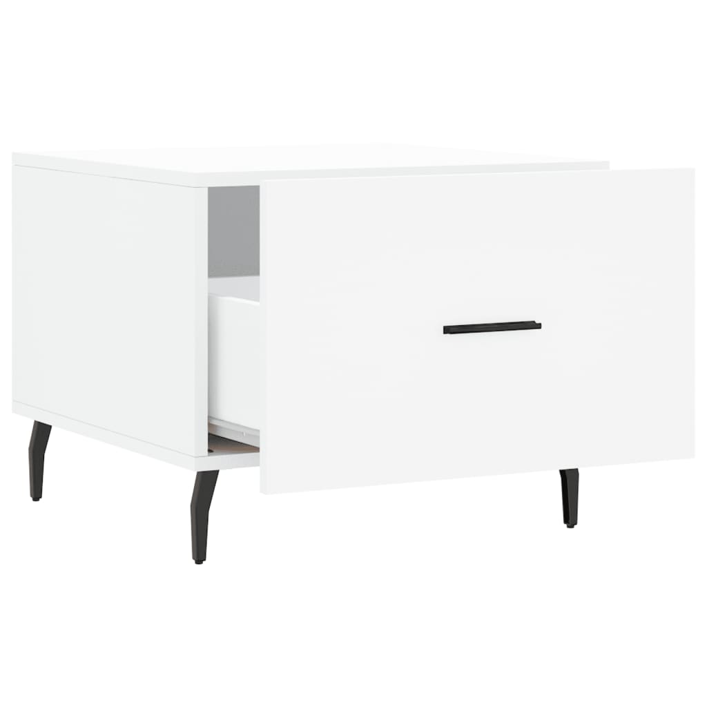 Stolići za kavu 2 kom bijeli 50x50x40 cm od konstruiranog drva