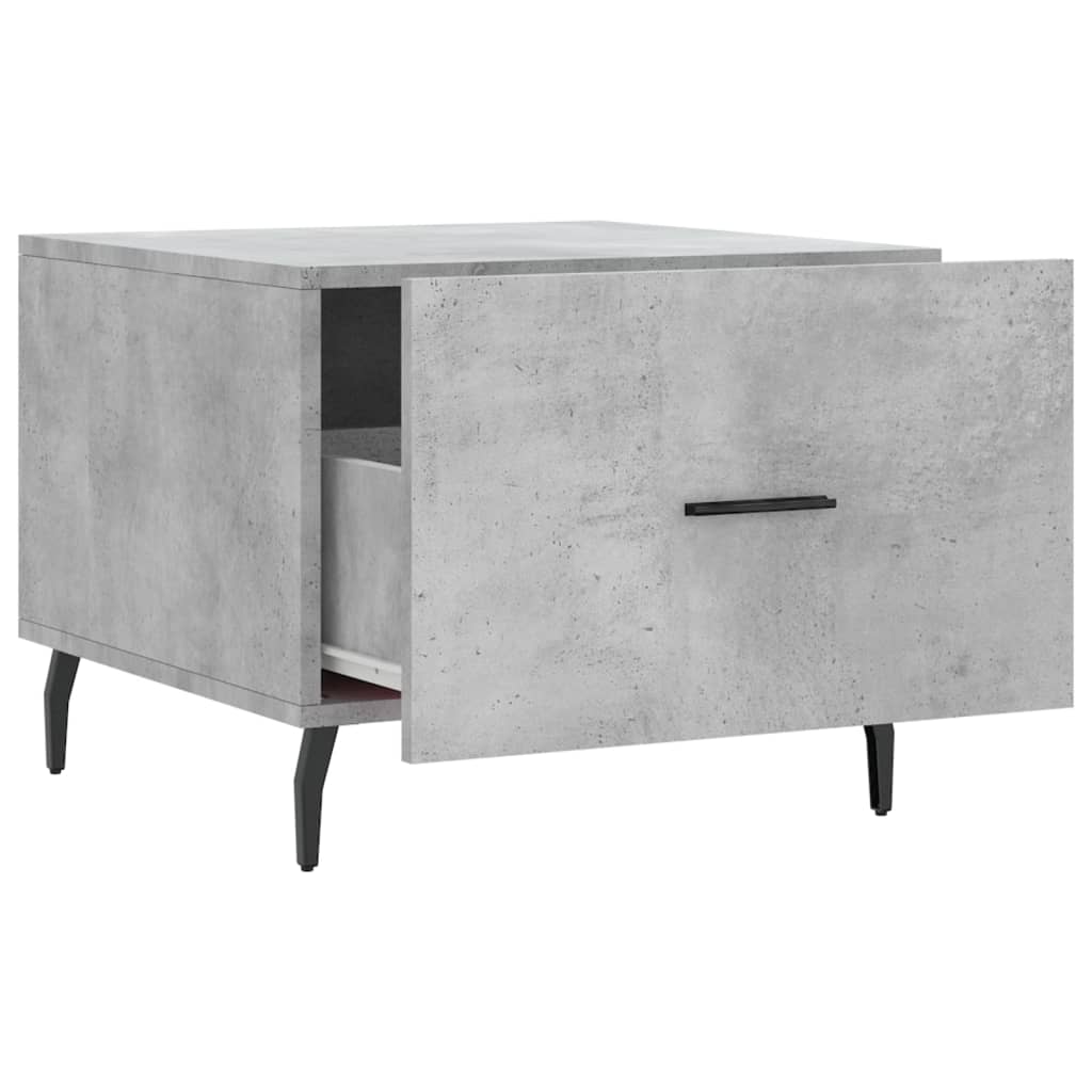 Stolići za kavu 2 kom Siva betona 50x50x40 cm konstruirano drvo