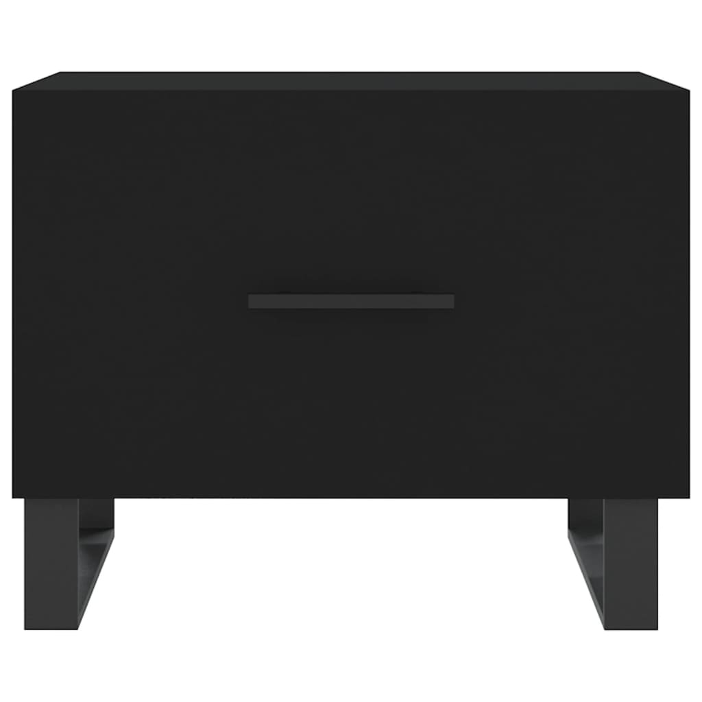 Stolići za kavu 2 kom crni 50x50x40 cm od konstruiranog drva