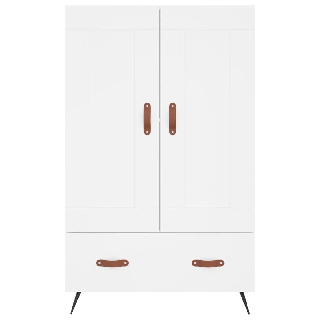Visoka komoda bijela 69,5 x 31 x 115 cm od konstruiranog drva