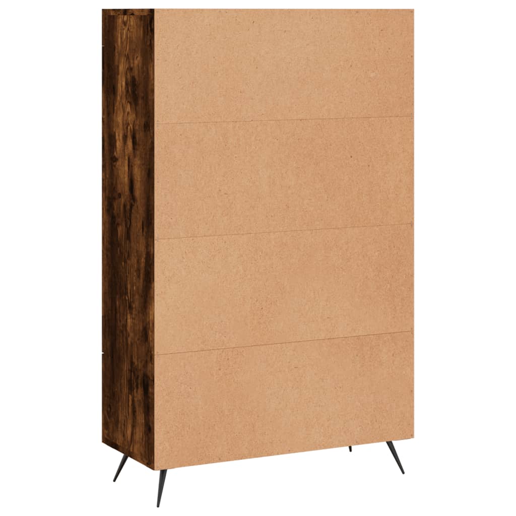 Visoka komoda boja hrasta 69,5 x 31 x 115 cm konstruirano drvo