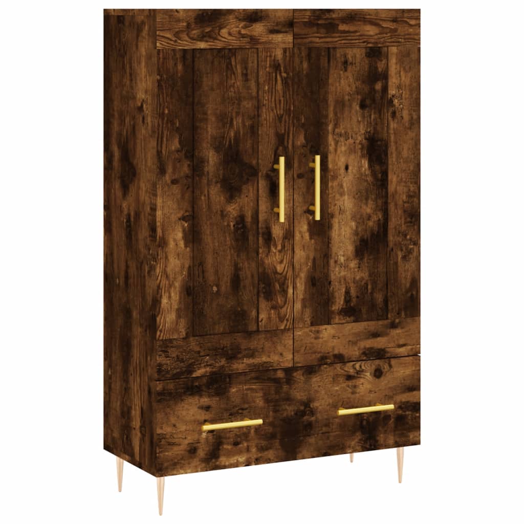 Visoka komoda boja hrasta 69,5 x 31 x 115 cm konstruirano drvo