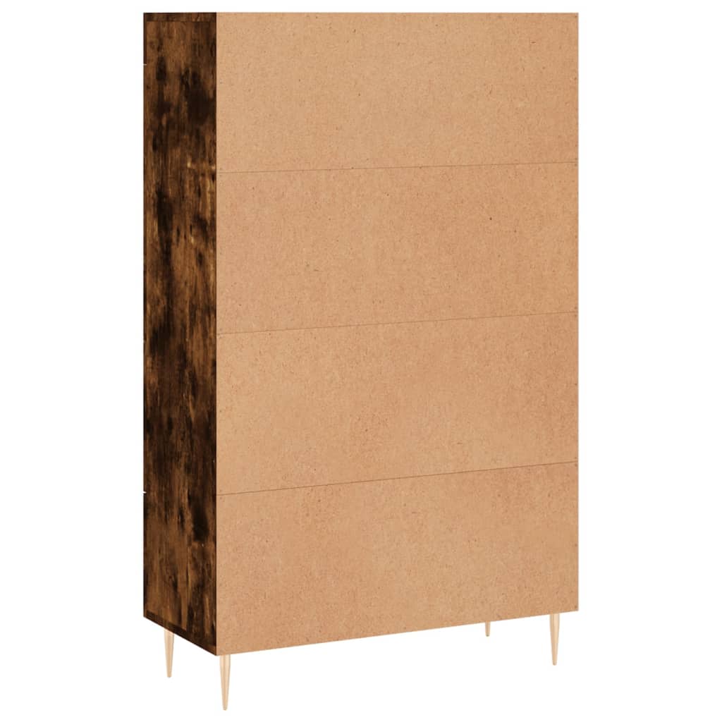 Visoka komoda boja hrasta 69,5 x 31 x 115 cm konstruirano drvo