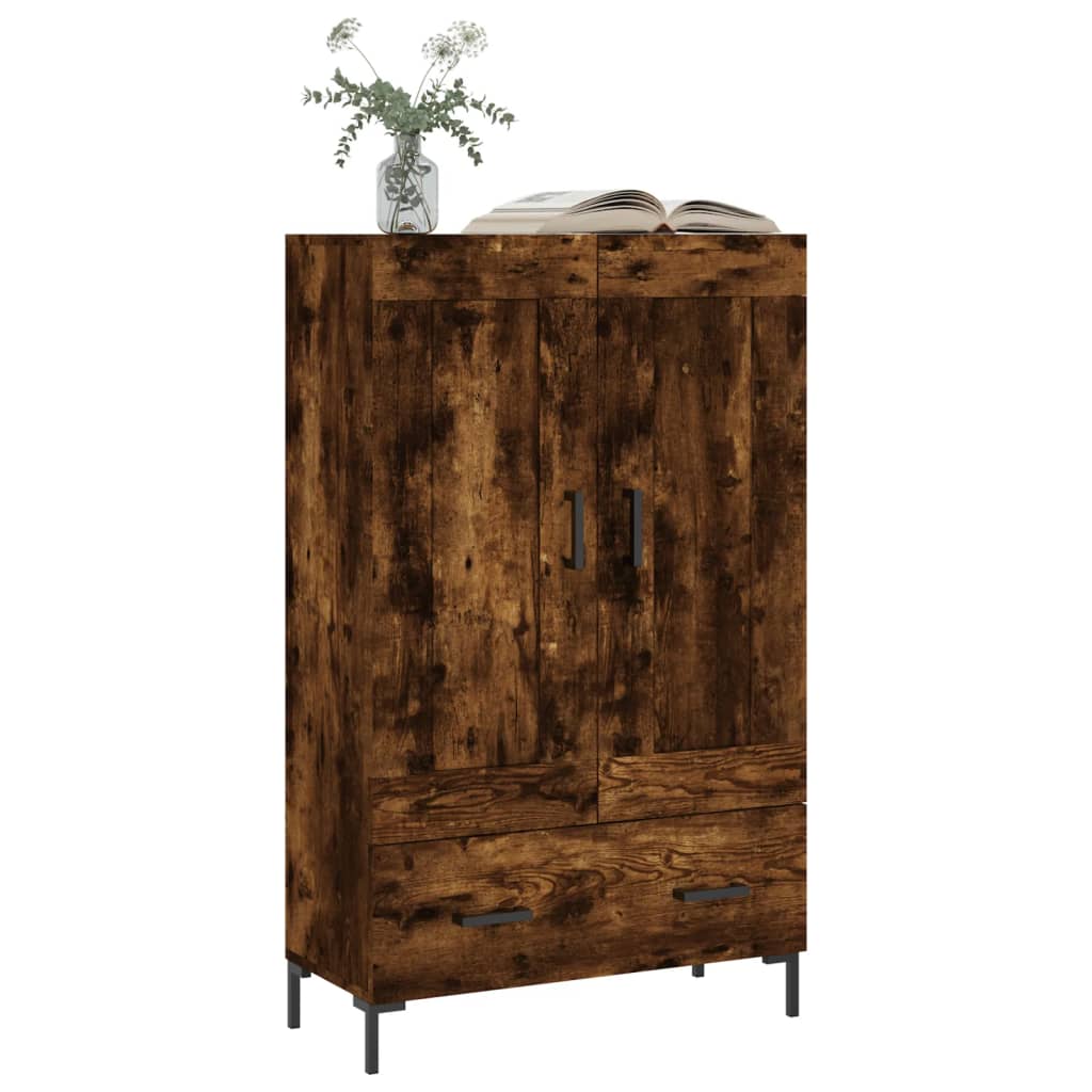 Visoka komoda boja hrasta 69,5 x 31 x 115 cm konstruirano drvo